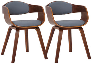 Set van 2 stoelen Kingston kunstleer