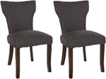 Set van 2 eetkamerstoelen Zadar met stoffen bekleding