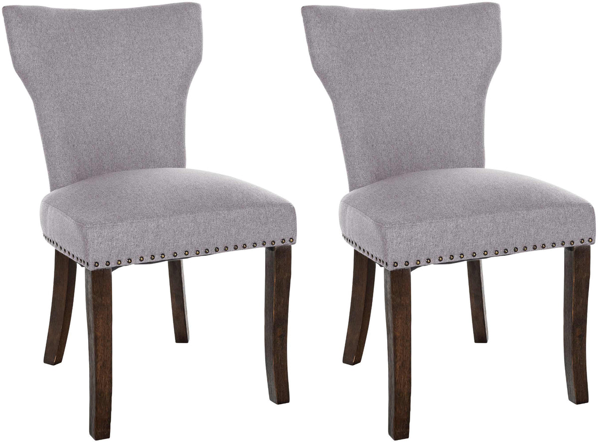 Set van 2 eetkamerstoelen Zadar met stoffen bekleding