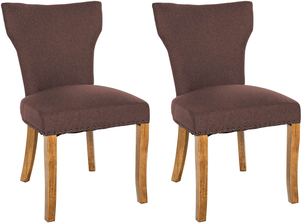 Set van 2 eetkamerstoelen Zadar met stoffen bekleding
