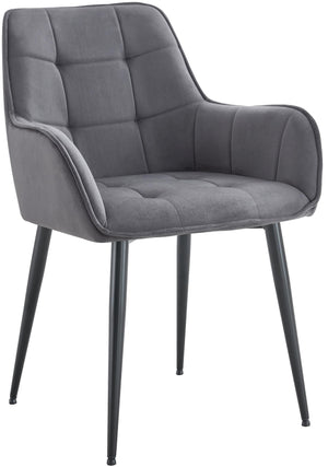 Eetkamerstoel Ferndale met fluwelen bekleding