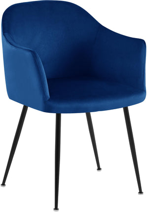 Eetkamerstoel Jaysie met fluwelen bekleding