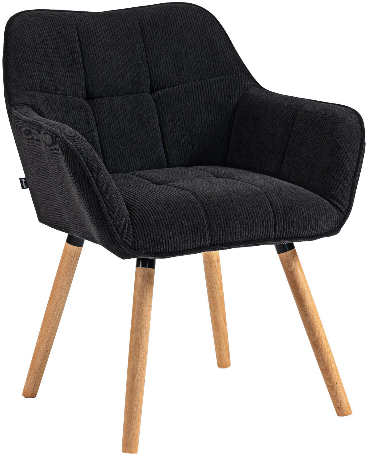 Eetkamerstoel Vienna met ribfluwelen bekleding