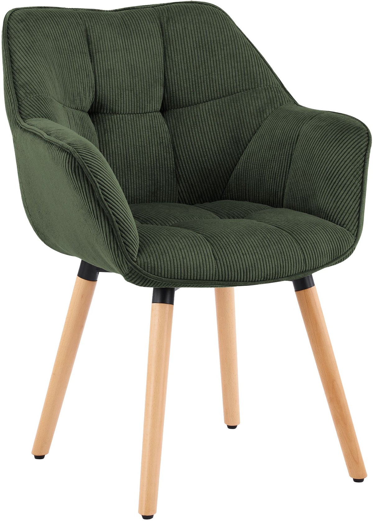 Eetkamerstoel Milford met ribfluwelen bekleding