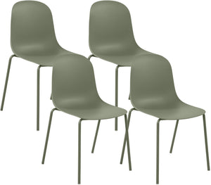 Set van 4 stapelstoelen Hardin
