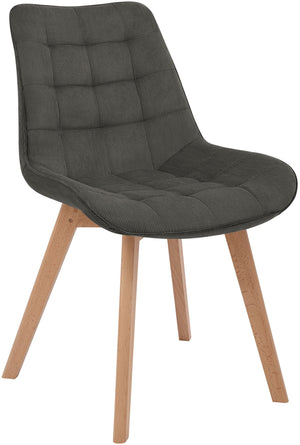 Eetkamerstoel Brook met ribfluwelen bekleding