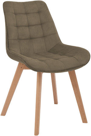 Eetkamerstoel Brook met ribfluwelen bekleding