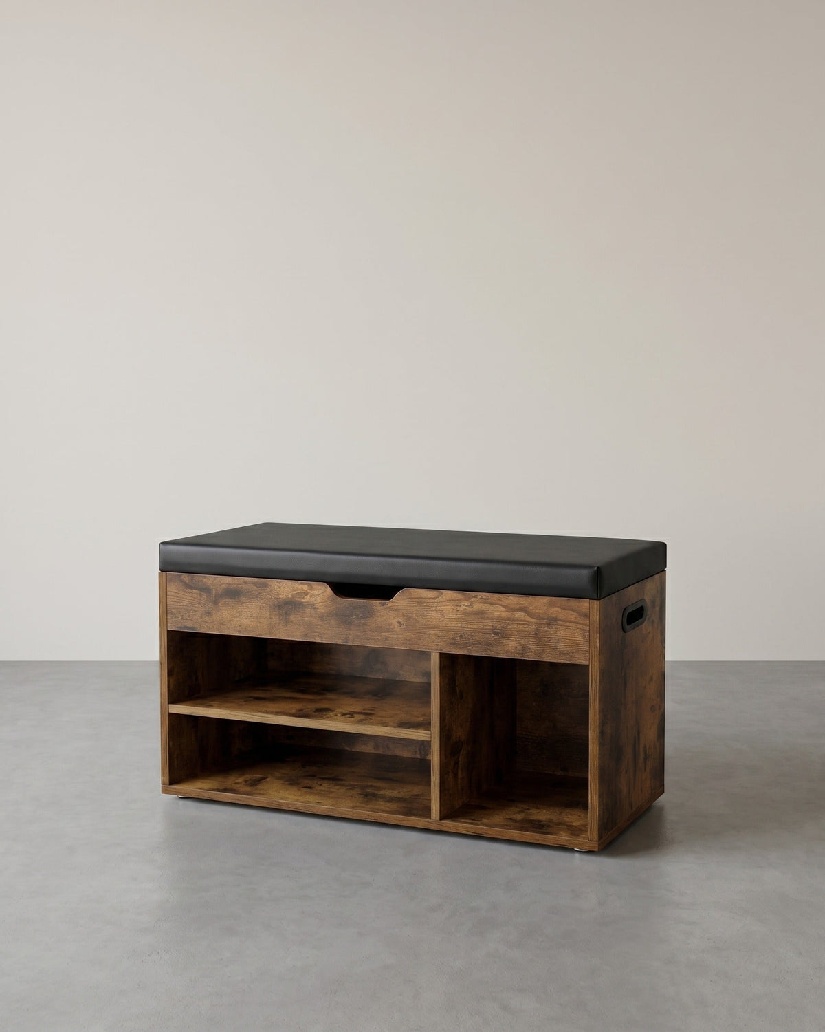Schoenenbank met Zitkussen – Opbergmeubel voor Hal of Slaapkamer – Schoenenrek met Lade en Planken