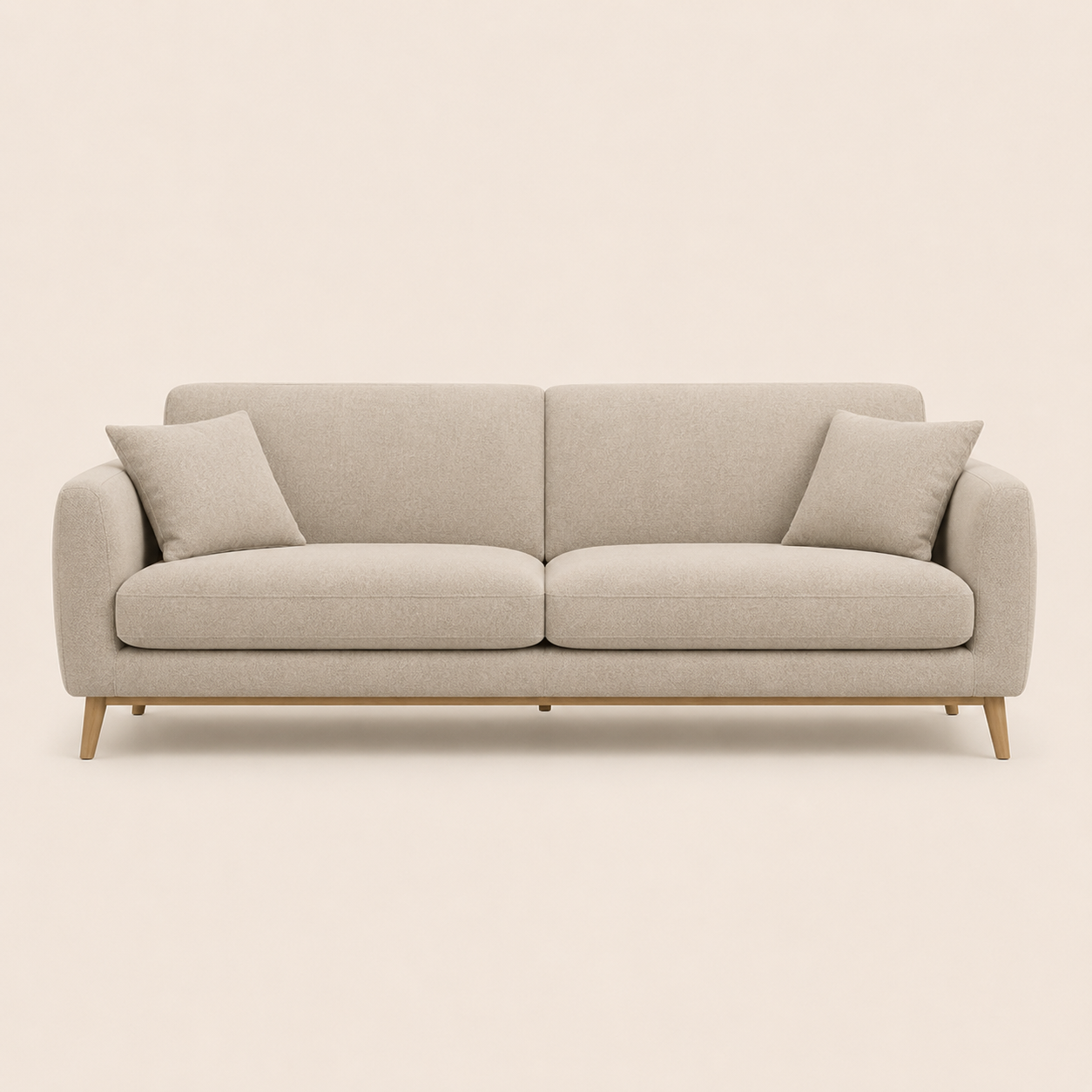Nova 3-Zits Bank – Beige Bouclé