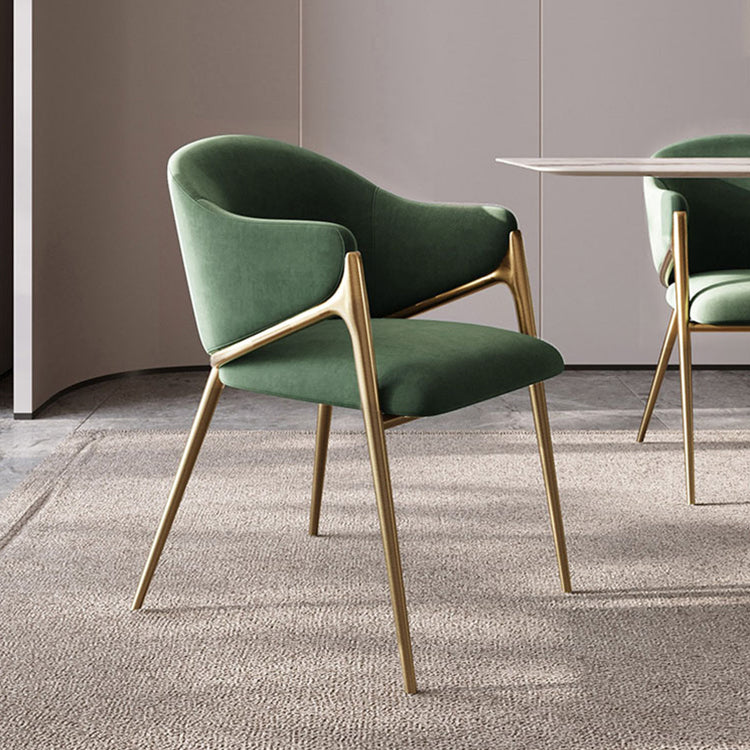 Luxe Design Eetkamerstoel Groen