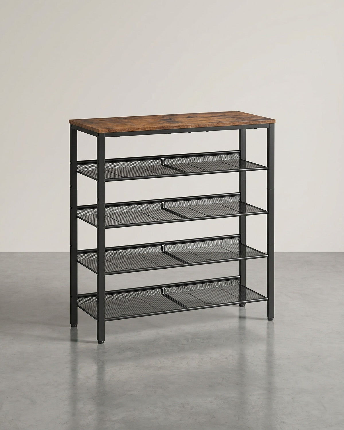 Schoenenrek 5 Lagen – Industriële Schoenenkast – Schoenenrek voor 20-25 Paar – 75 x 28 x 93 cm