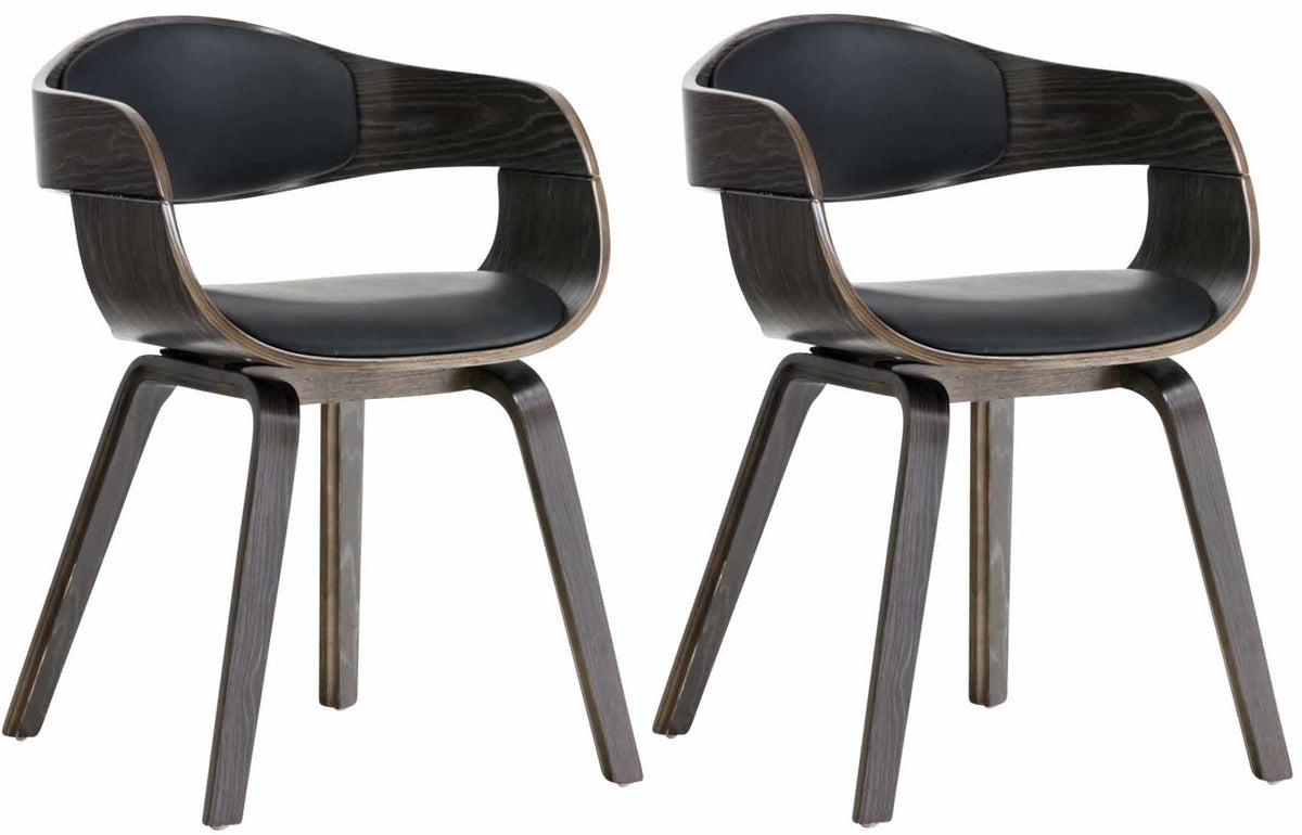 Set van 2 stoelen Kingston kunstleer