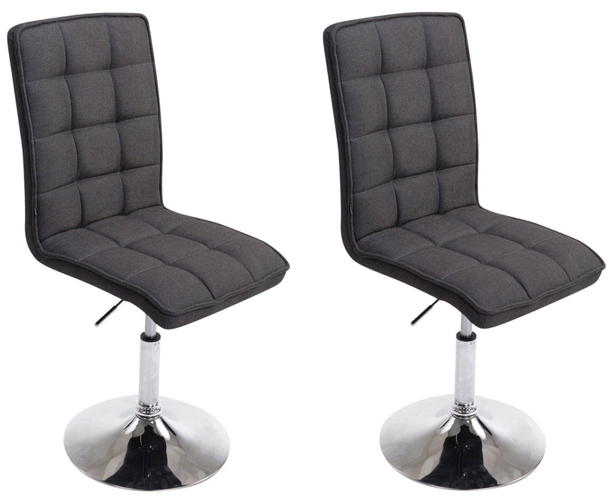 Set van 2 Design eetkamerstoelen Peking V2 stof