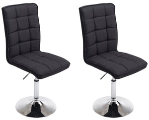 Set van 2 Design eetkamerstoelen Peking V2 stof