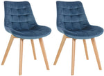 Set van 2 stoelen Brook fluweel