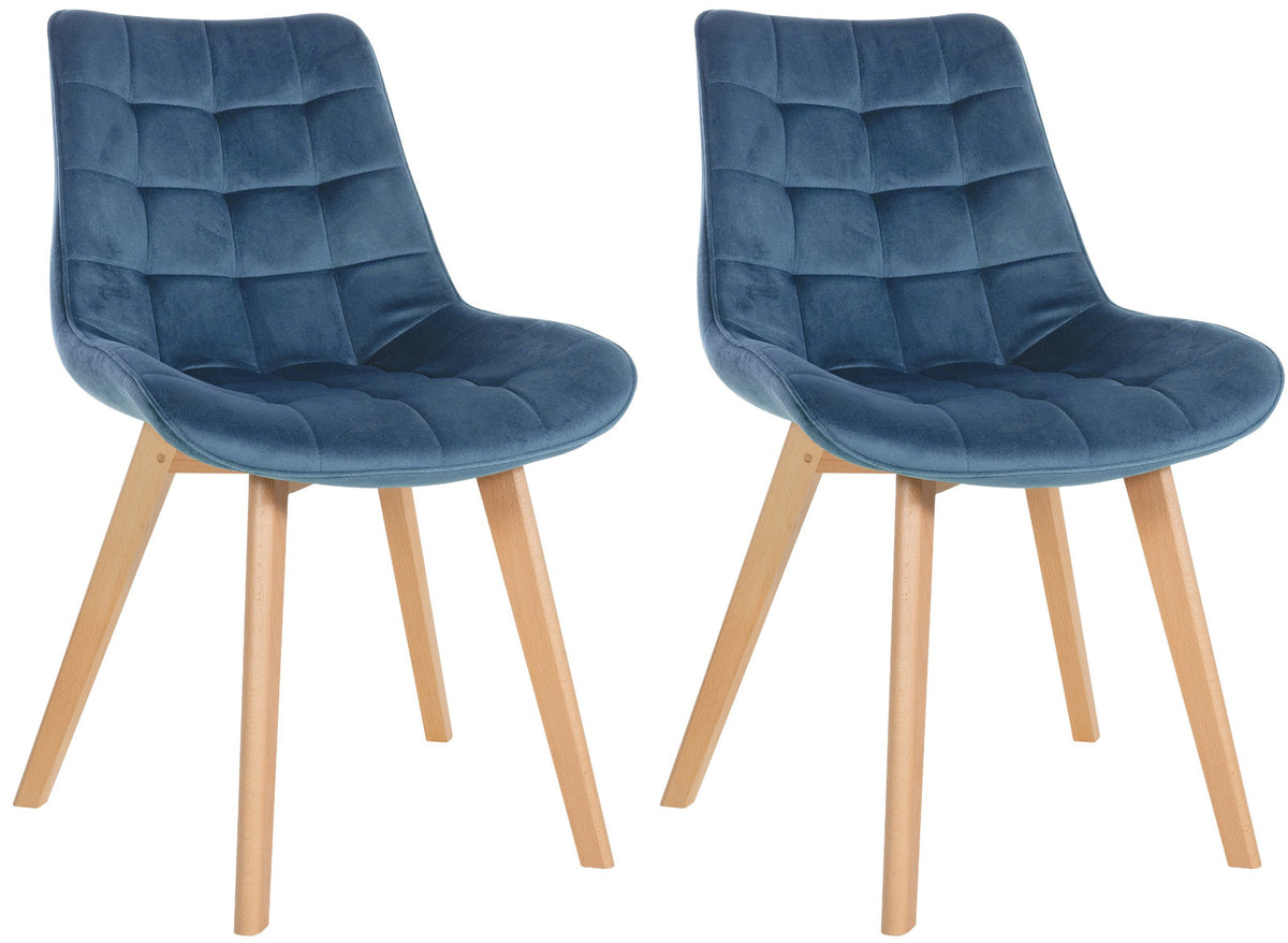 Set van 2 stoelen Brook fluweel