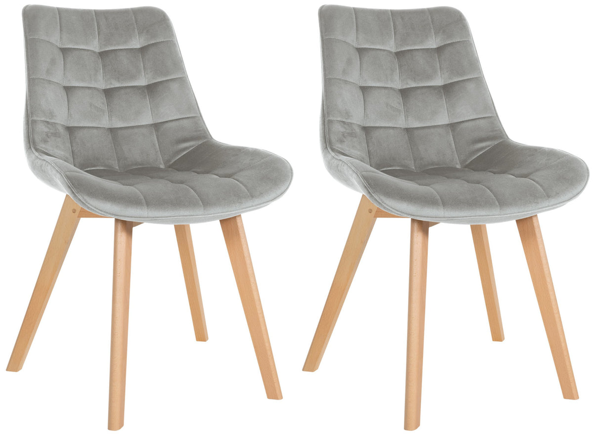 Set van 2 stoelen Brook fluweel