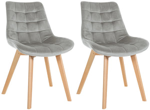 Set van 2 stoelen Brook fluweel