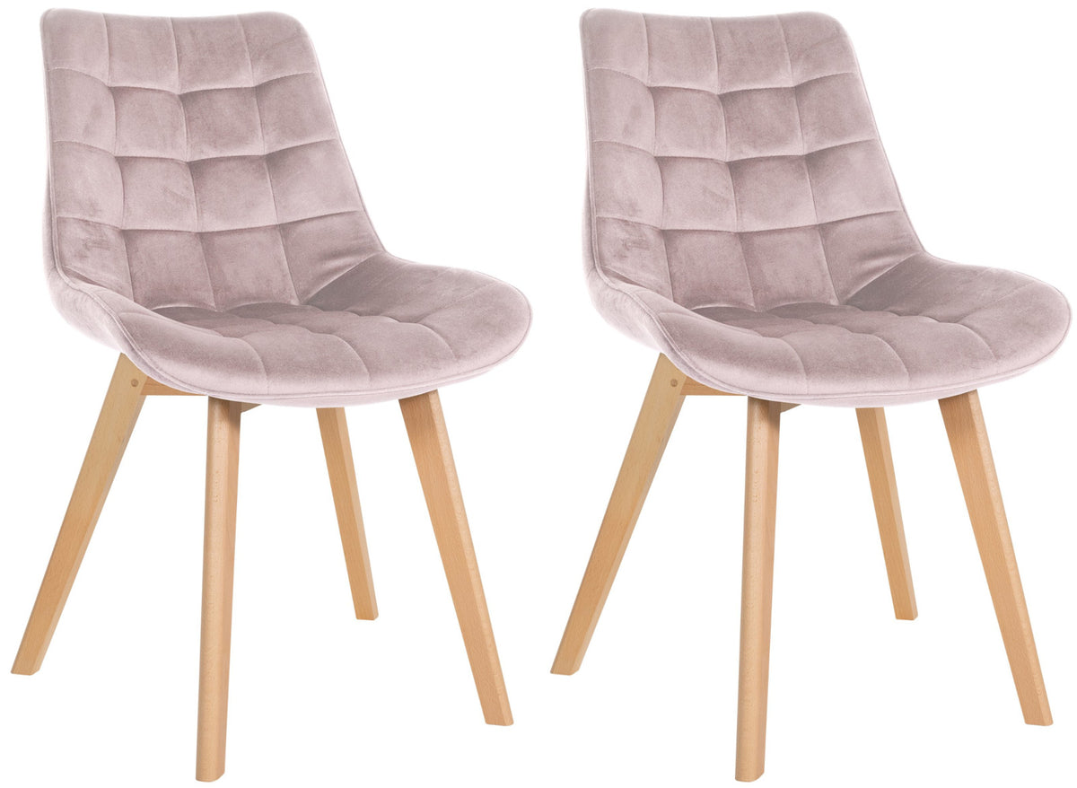 Set van 2 stoelen Brook fluweel