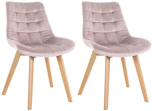 Set van 2 stoelen Brook fluweel