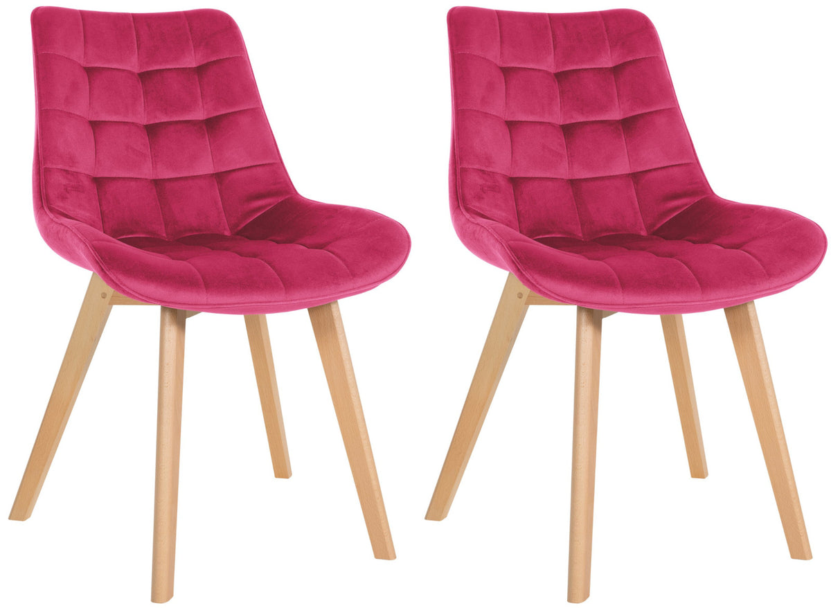 Set van 2 stoelen Brook fluweel
