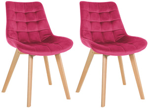 Set van 2 stoelen Brook fluweel
