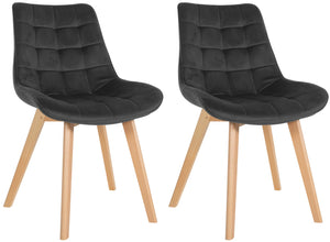 Set van 2 stoelen Brook fluweel