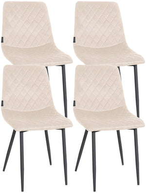 Set van 4 stoelen Telde fluweel