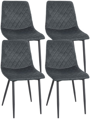 Set van 4 stoelen Telde fluweel
