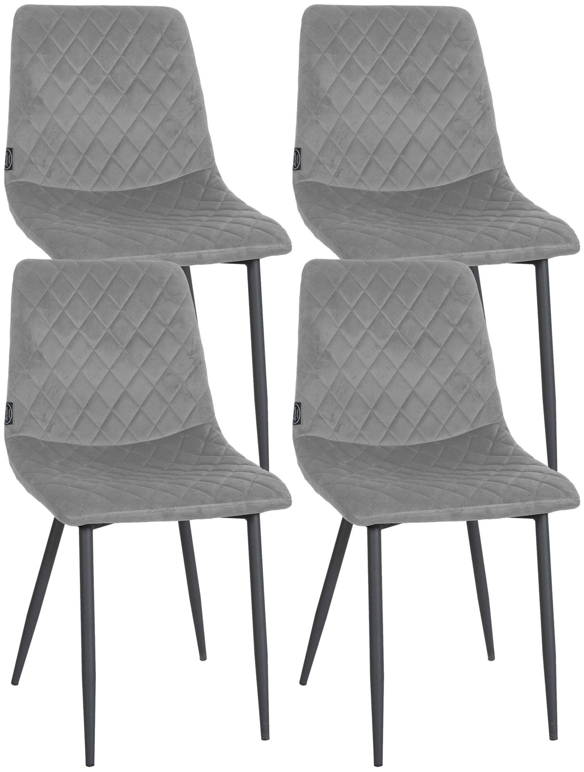 Set van 4 stoelen Telde fluweel