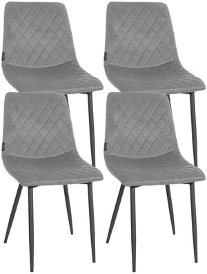 Set van 4 stoelen Telde fluweel