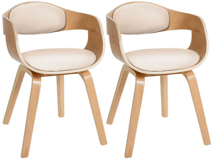 Set van 2 stoelen Kingston kunstleer