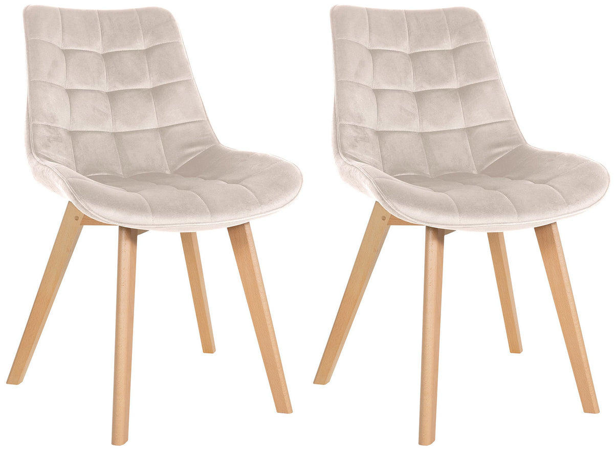 Set van 2 stoelen Brook fluweel