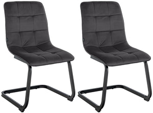 Set van 2 eetkamerstoelen Vermont fluweel