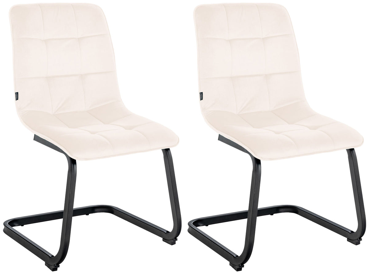 Set van 2 eetkamerstoelen Vermont fluweel