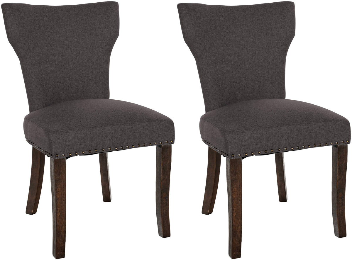 Set van 2 eetkamerstoelen Zadar met stoffen bekleding