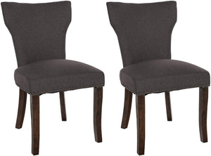 Set van 2 eetkamerstoelen Zadar met stoffen bekleding