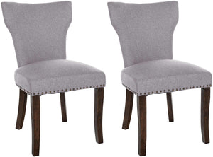 Set van 2 eetkamerstoelen Zadar met stoffen bekleding