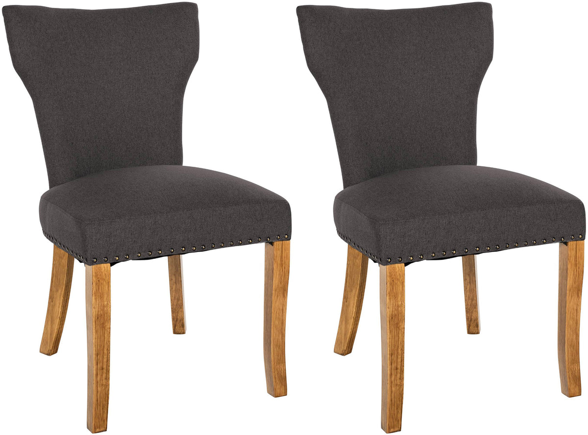 Set van 2 eetkamerstoelen Zadar met stoffen bekleding