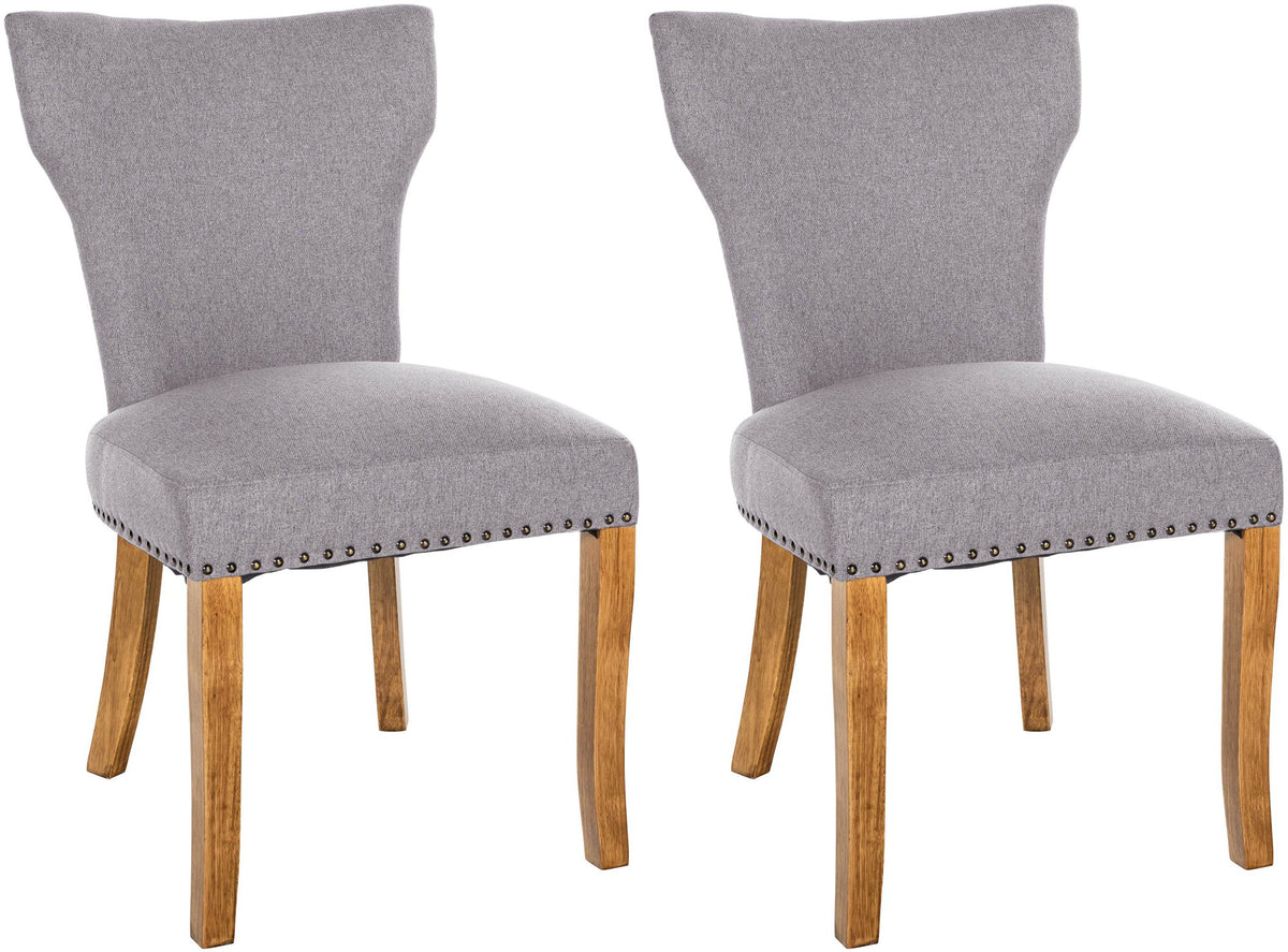 Set van 2 eetkamerstoelen Zadar met stoffen bekleding