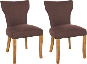 Set van 2 eetkamerstoelen Zadar met stoffen bekleding