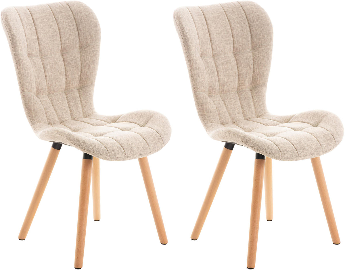Set van 2 eetkamerstoelen Elda