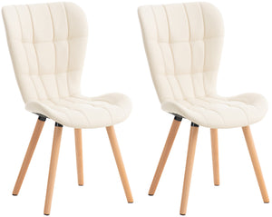 Set van 2 eetkamerstoelen Elda