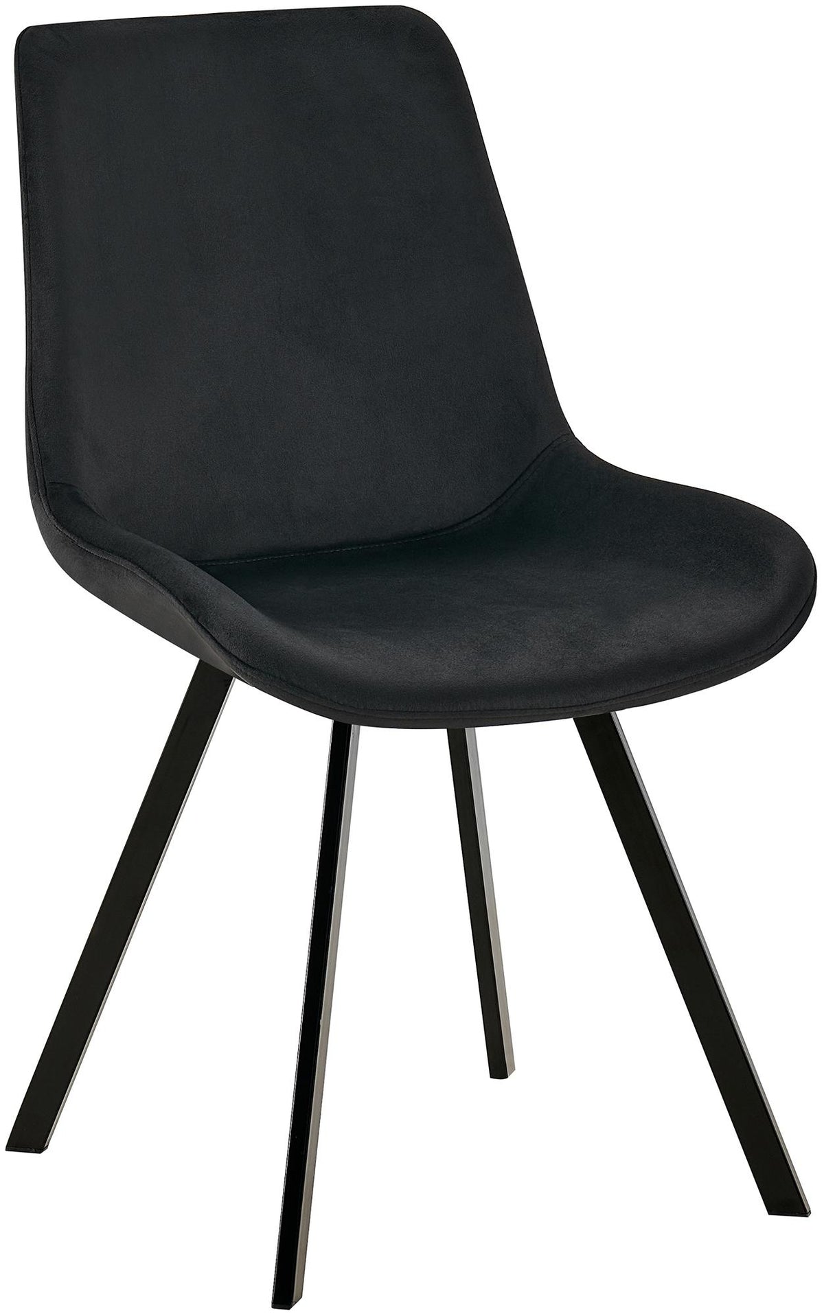 Eetkamerstoel Lewes met fluwelen bekleding