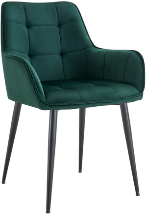 Eetkamerstoel Ferndale met fluwelen bekleding