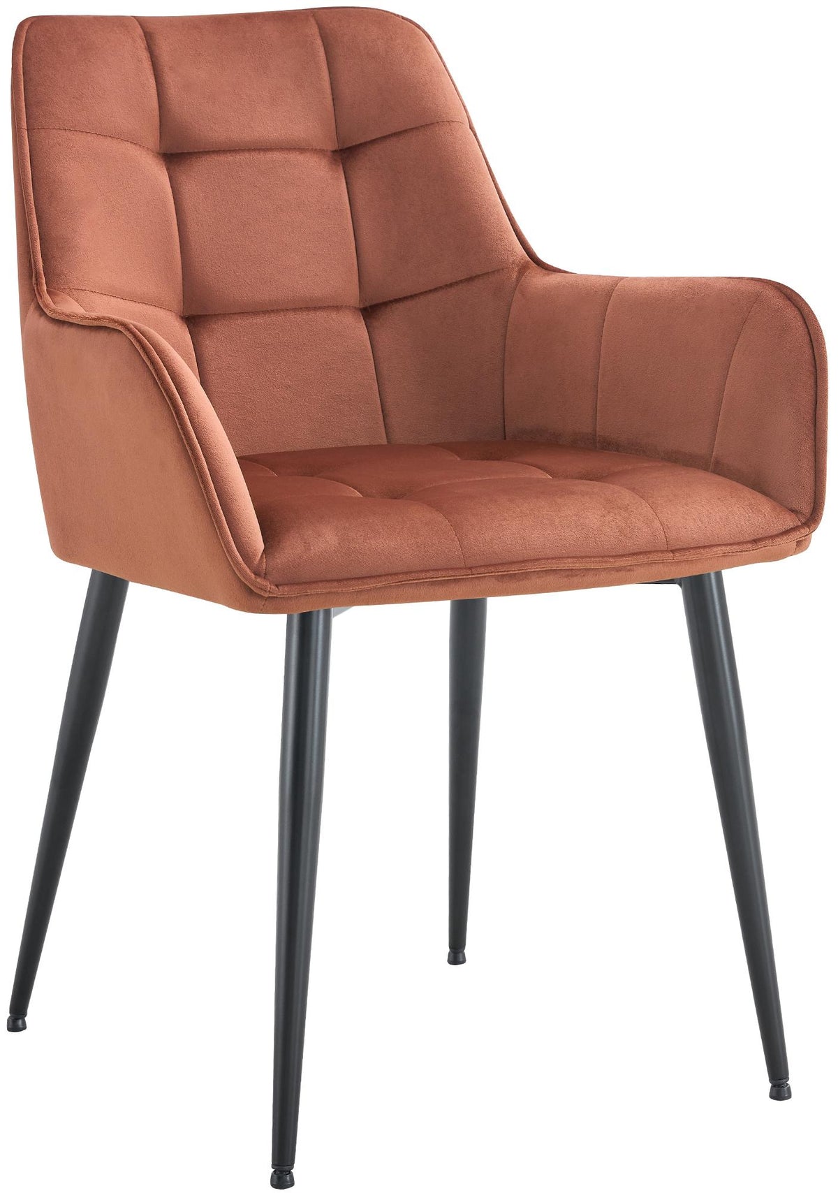 Eetkamerstoel Ferndale met fluwelen bekleding