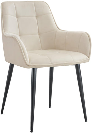 Eetkamerstoel Ferndale met fluwelen bekleding