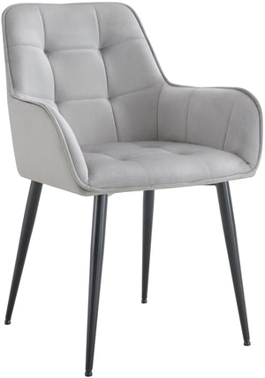 Eetkamerstoel Ferndale met fluwelen bekleding