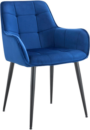 Eetkamerstoel Ferndale met fluwelen bekleding