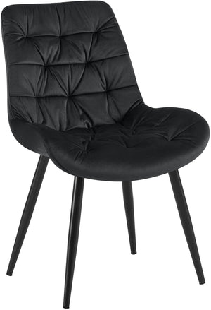 Eetkamerstoel Rossford met fluwelen bekleding